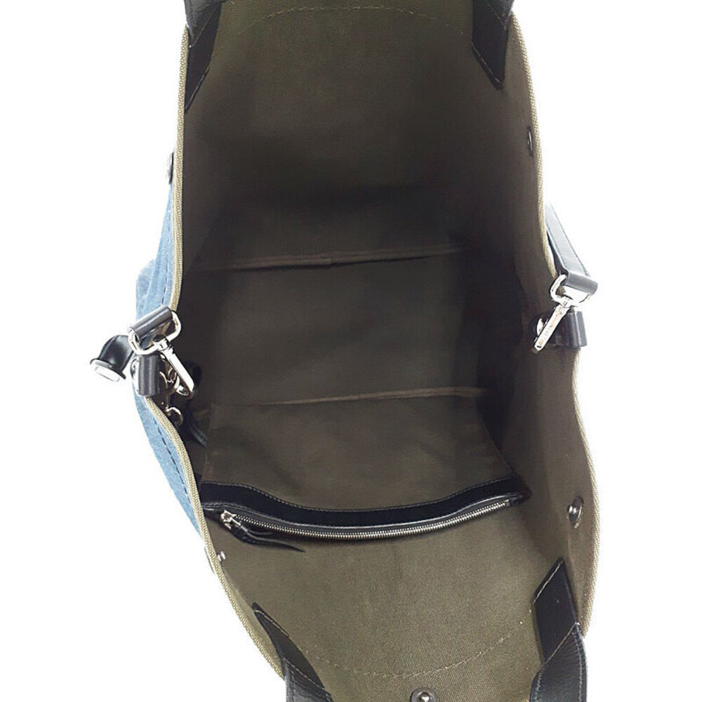 Prada Denim Bucket Shaped Tote Bag - Picture 3 of 9